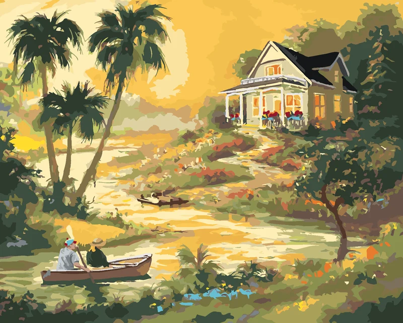 Diamond painting - PAAR AUF EINEM BOOT (D. RUSTY RUST)