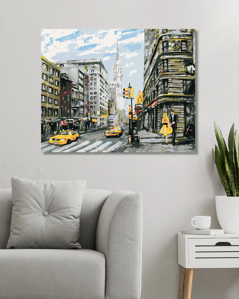 Diamond painting - PÄRCHEN AUF DER STRASSE IN NEW YORK