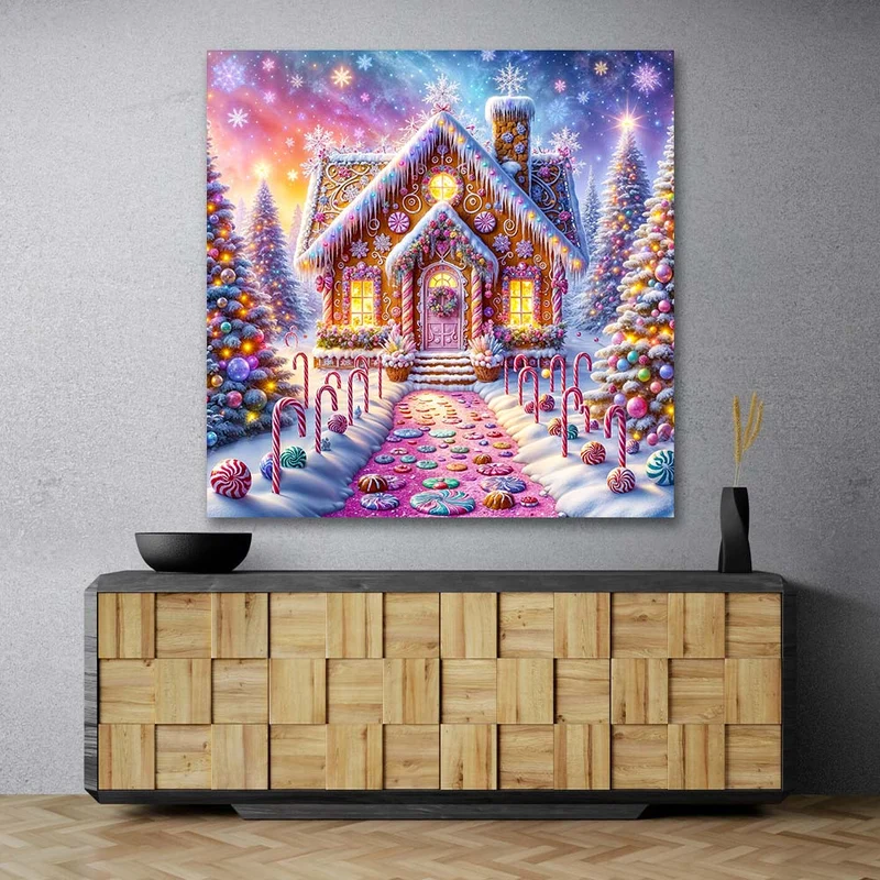 5D Diamond Painting – Zauberhaftes Lebkuchenhaus