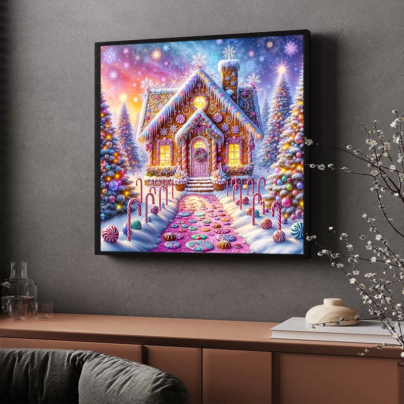 5D Diamond Painting – Zauberhaftes Lebkuchenhaus