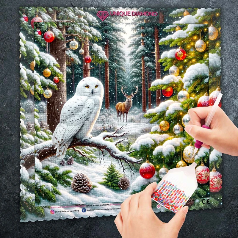 5D Diamond Painting – Magischer Winterwald