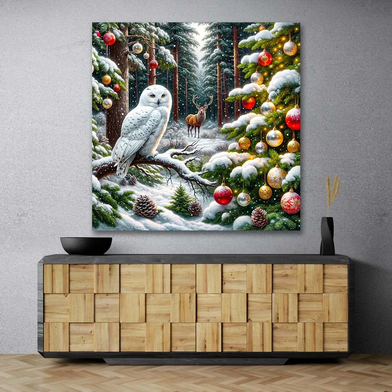 5D Diamond Painting – Magischer Winterwald