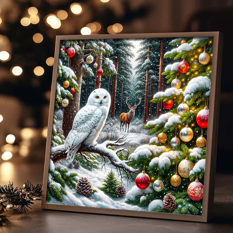 5D Diamond Painting – Magischer Winterwald