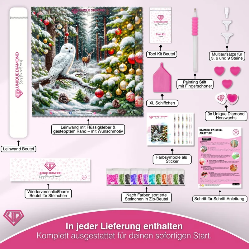 5D Diamond Painting – Magischer Winterwald