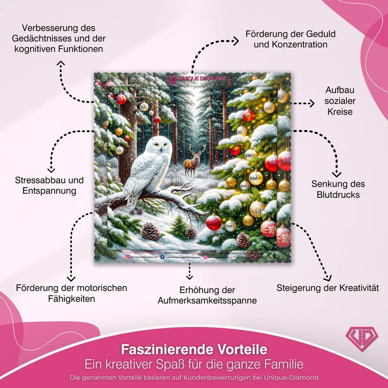 5D Diamond Painting – Magischer Winterwald