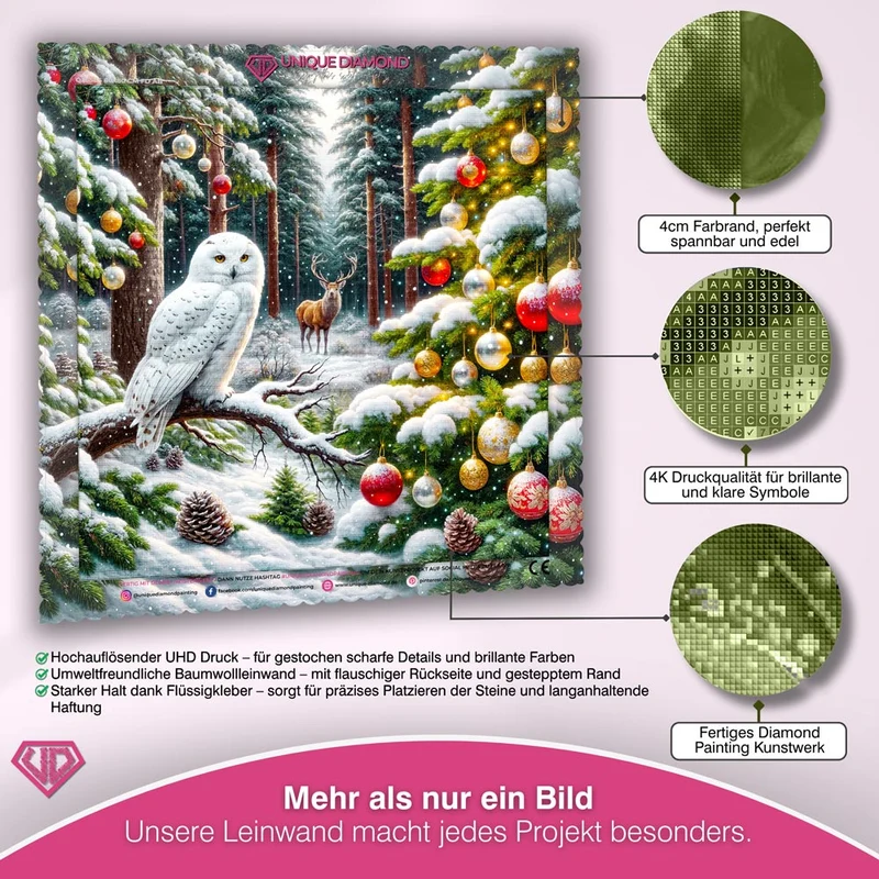 5D Diamond Painting – Magischer Winterwald