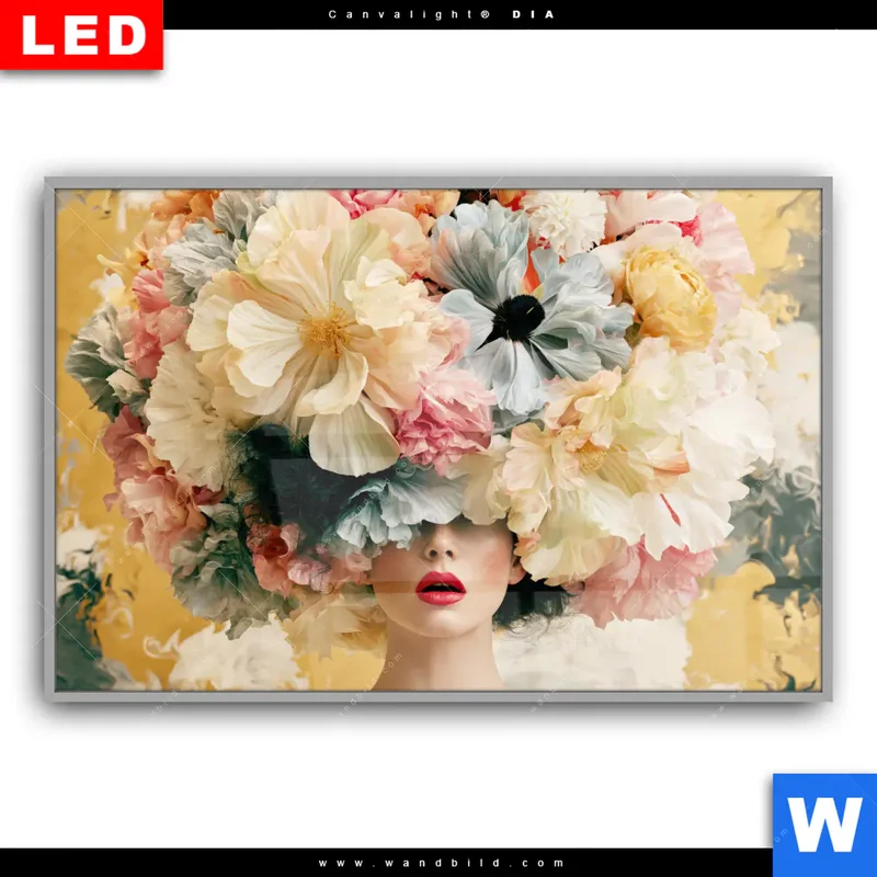 Leuchtbild Acrylglas Canvalight® DIA | Florale Diva | Querformat