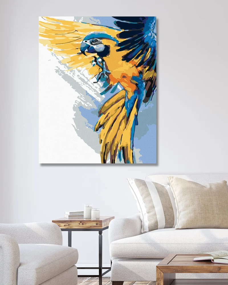 Diamond painting - PAPAGEI IM FLUG
