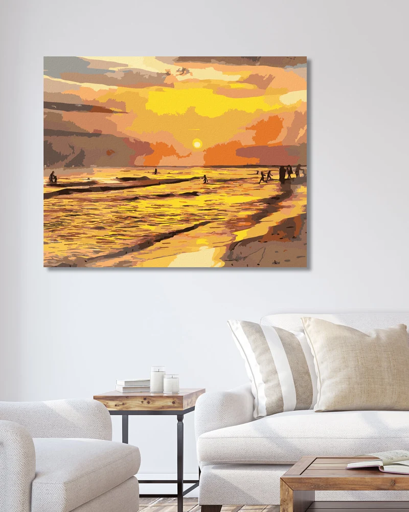 Diamond painting - SONNENUNTERGANG AM STRAND