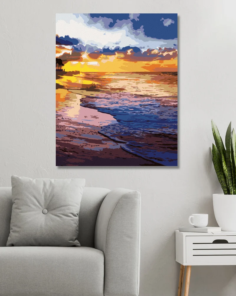 Diamond painting - SONNENUNTERGANG AM STRAND