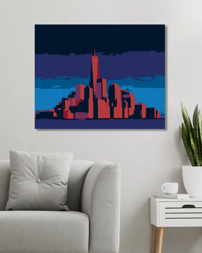 Diamond painting - LEUCHTENDES MANHATTAN IN NEW YORK