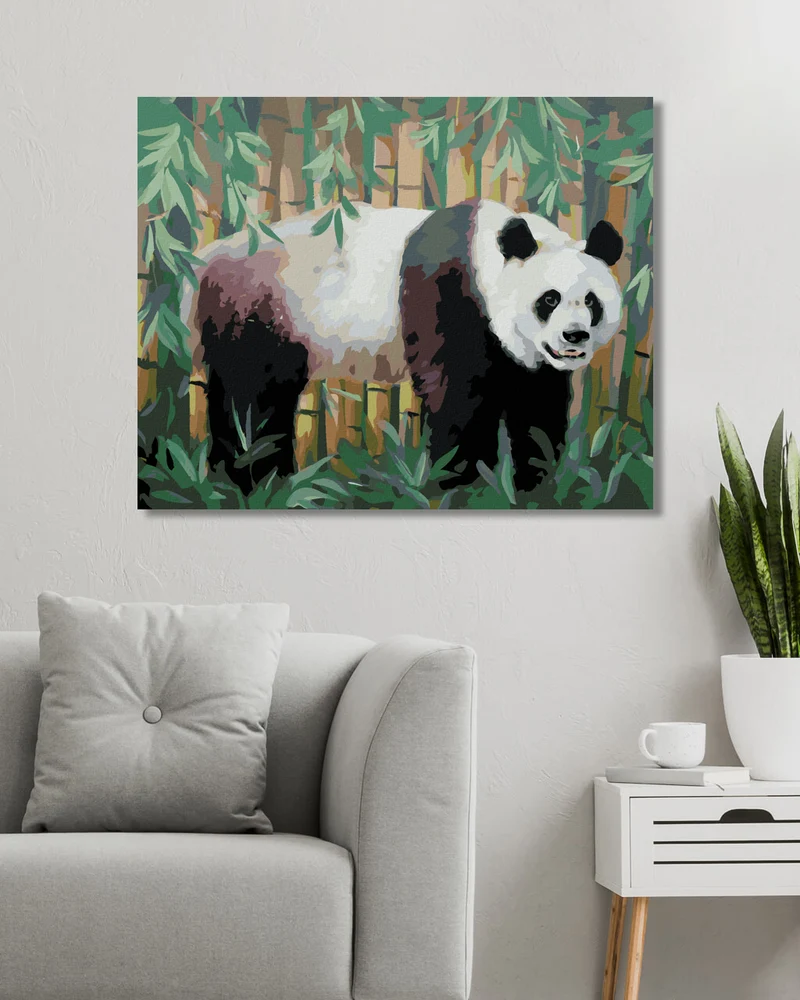 Diamond painting - PANDA UND BAMBUS (D. RUSTY RUST)