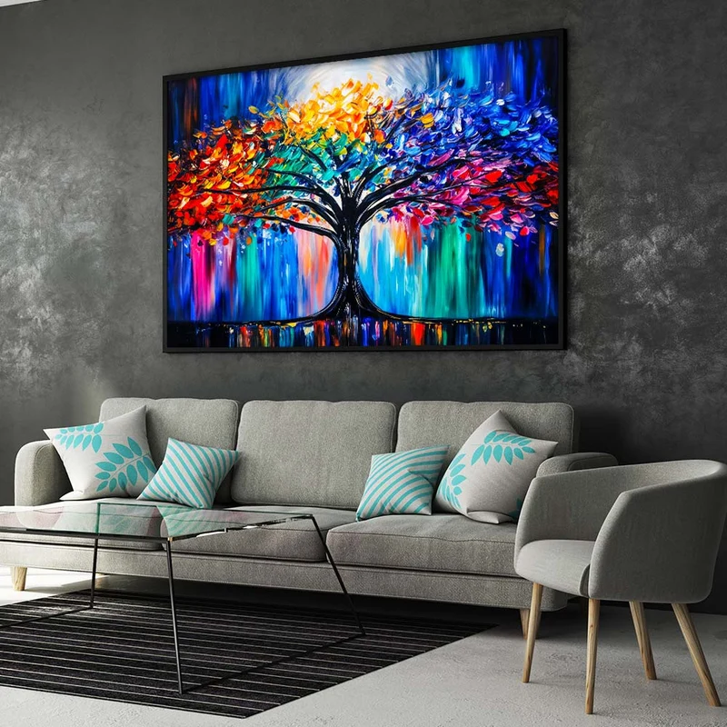 5D Diamond Painting – Farbenbaum des Lebens