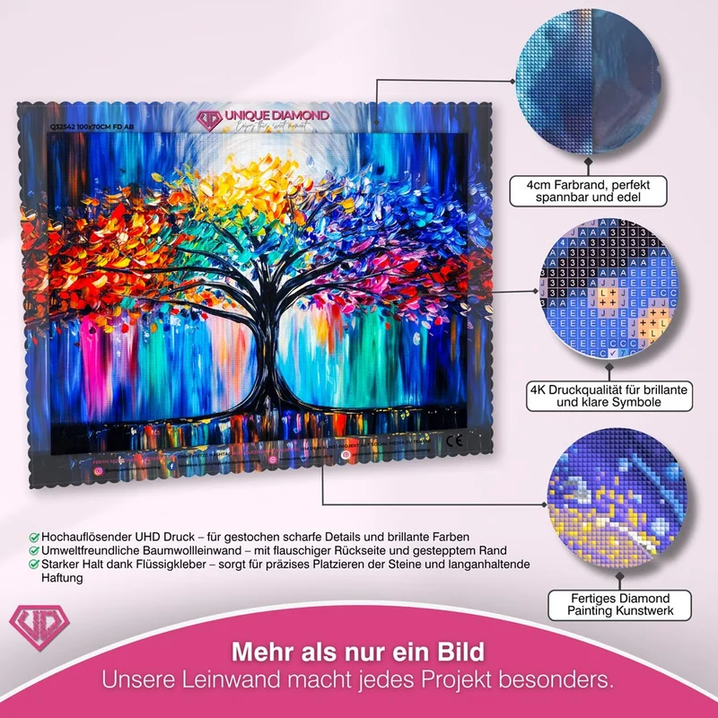 5D Diamond Painting – Farbenbaum des Lebens