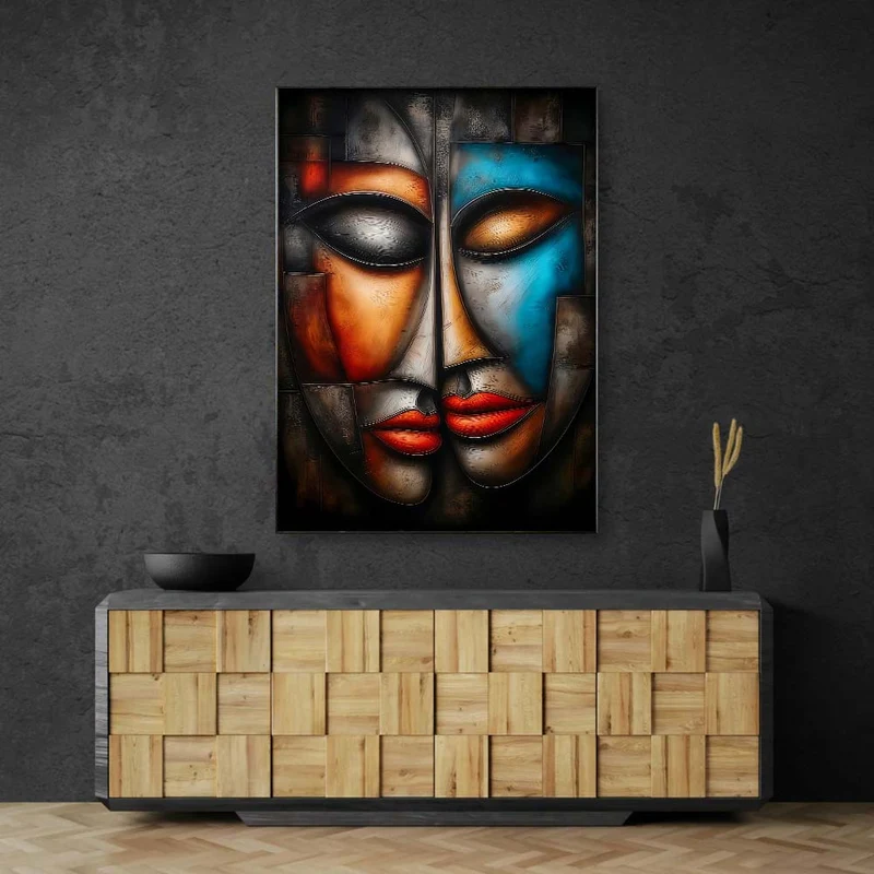 5D Diamond Painting – Abstrakte Liebe in Farben