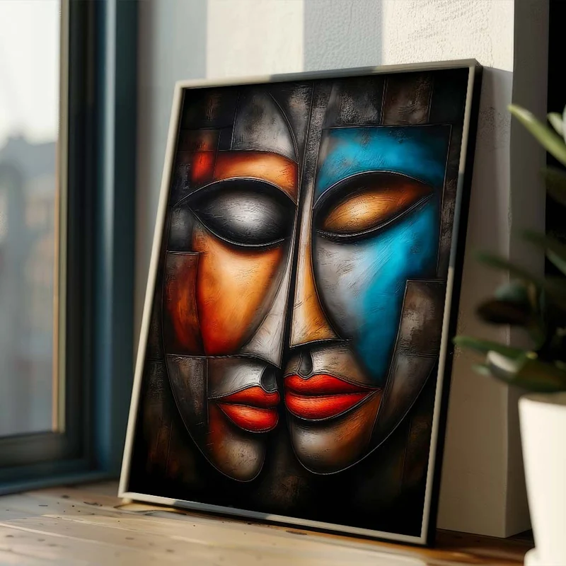 5D Diamond Painting – Abstrakte Liebe in Farben