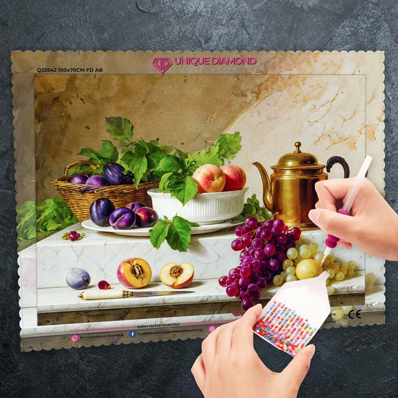 5D Diamond Painting – Klassisches Früchtestillleben
