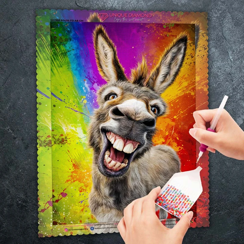 5D Diamond Painting – Lachflash mit Larry