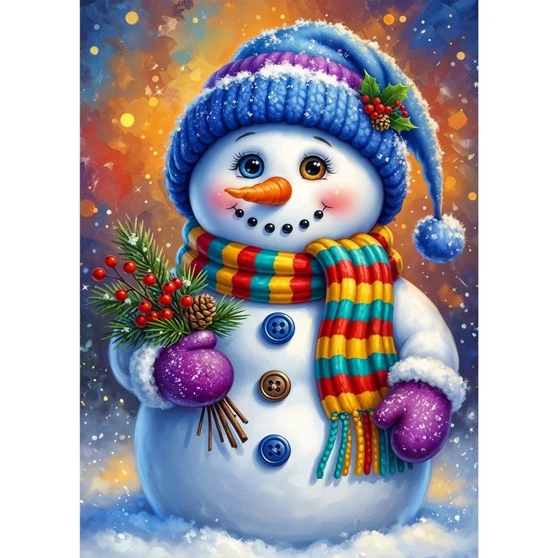 5D Diamond Painting – Bunte Grüße von Frosty