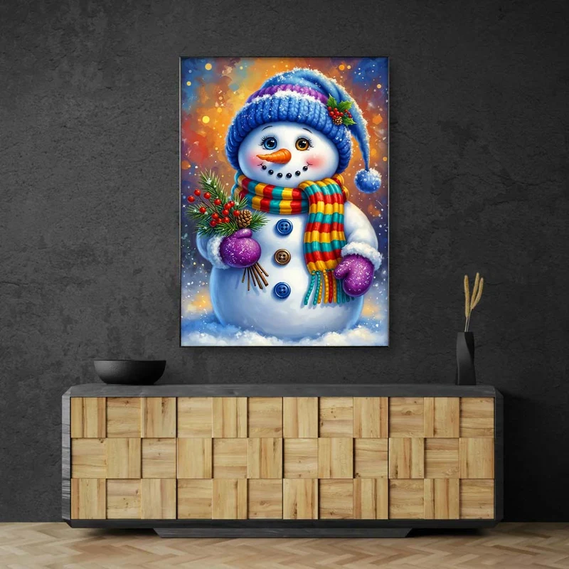 5D Diamond Painting – Bunte Grüße von Frosty