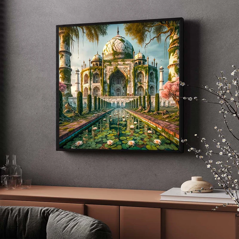 5D Diamond Painting – Tempel der Vergessenen Blüte