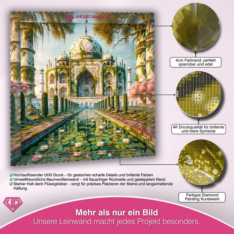 5D Diamond Painting – Tempel der Vergessenen Blüte