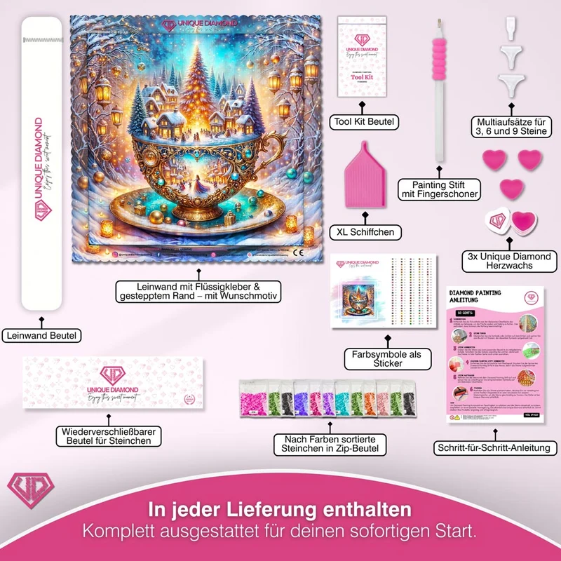 5D Diamond Painting – Lumina’s Winterträumerei