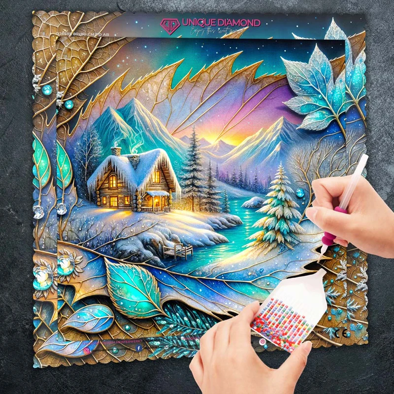 5D Diamond Painting – Frosthauch im Juwelental