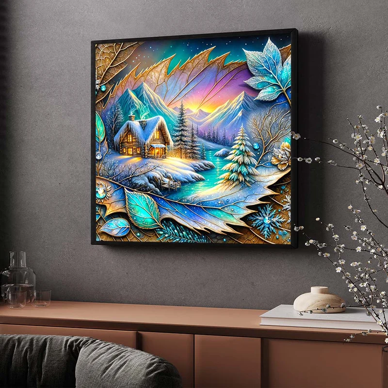 5D Diamond Painting – Frosthauch im Juwelental