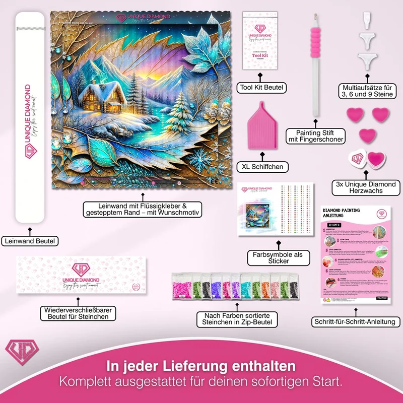 5D Diamond Painting – Frosthauch im Juwelental