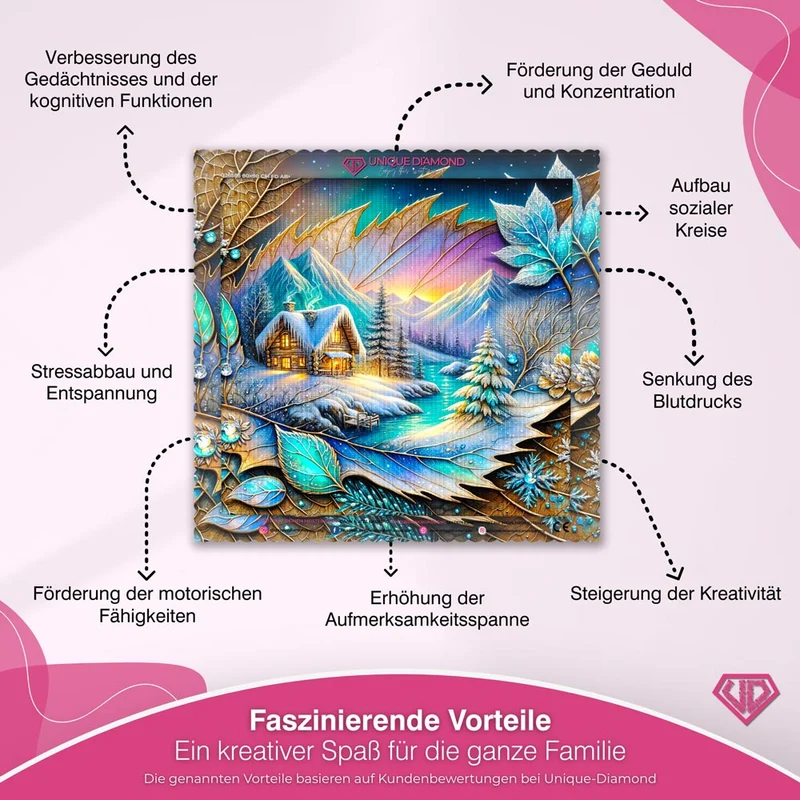 5D Diamond Painting – Frosthauch im Juwelental