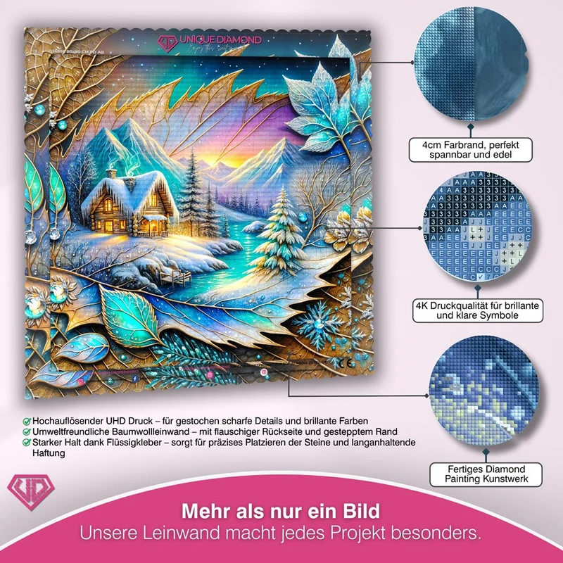 5D Diamond Painting – Frosthauch im Juwelental