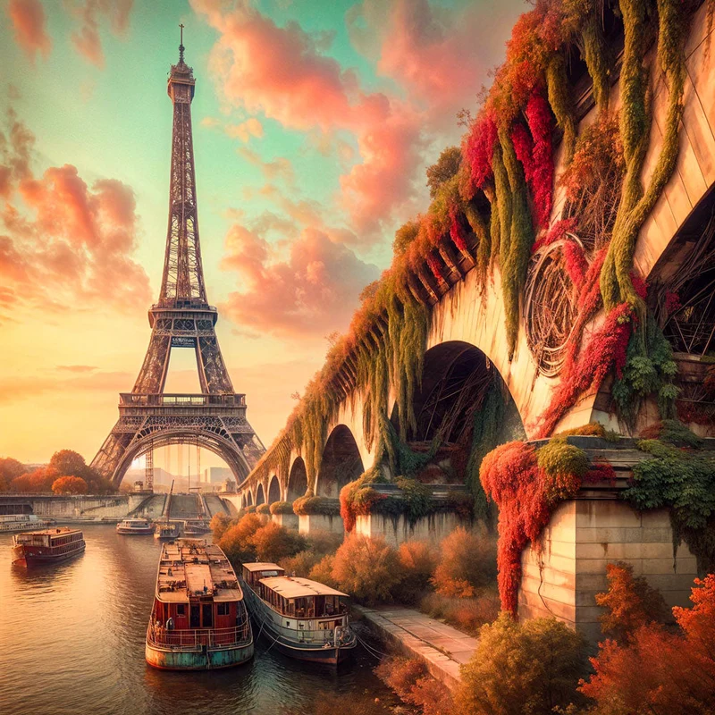 5D Diamond Painting – Verwunschenes Paris im Herbstzauber