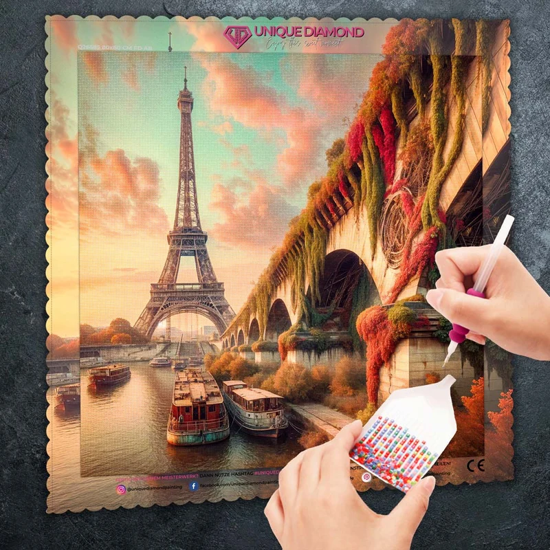 5D Diamond Painting – Verwunschenes Paris im Herbstzauber
