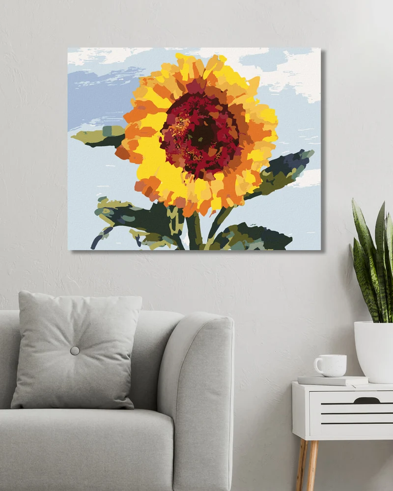Diamond painting - STRAHLENDE SONNENBLUME