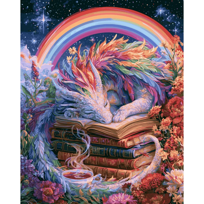 Regenbogen-Buchdrache