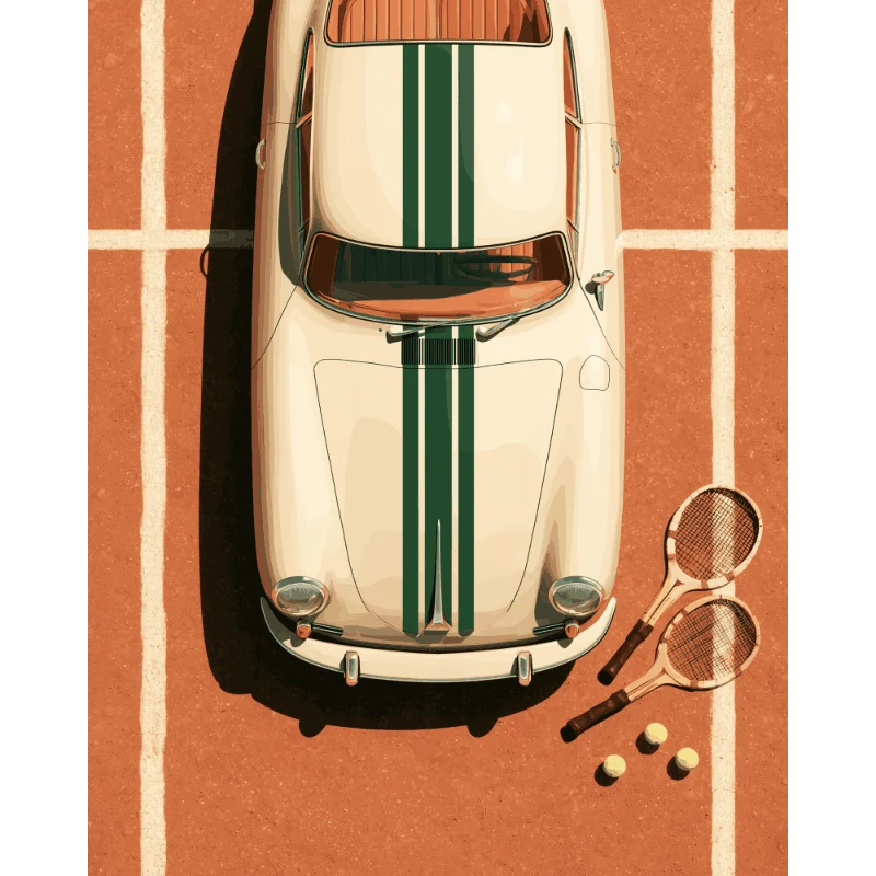 Retro-Fahrt von oben