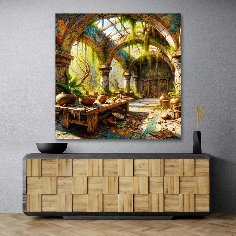 5D Diamond Painting – Der vergessene Tempel der Natur