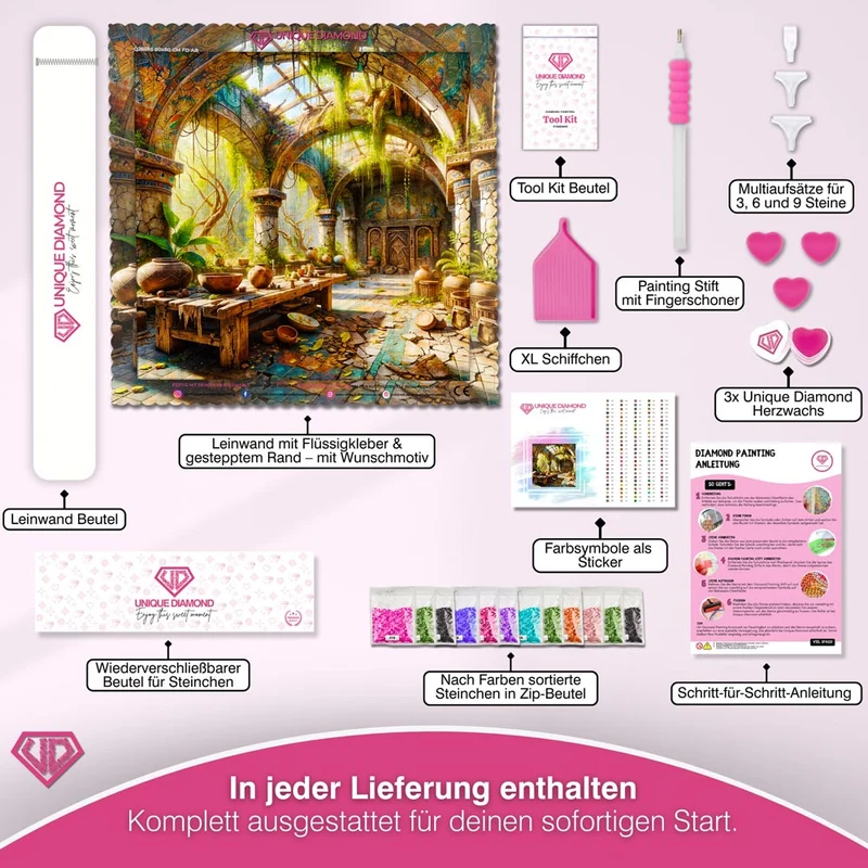 5D Diamond Painting – Der vergessene Tempel der Natur