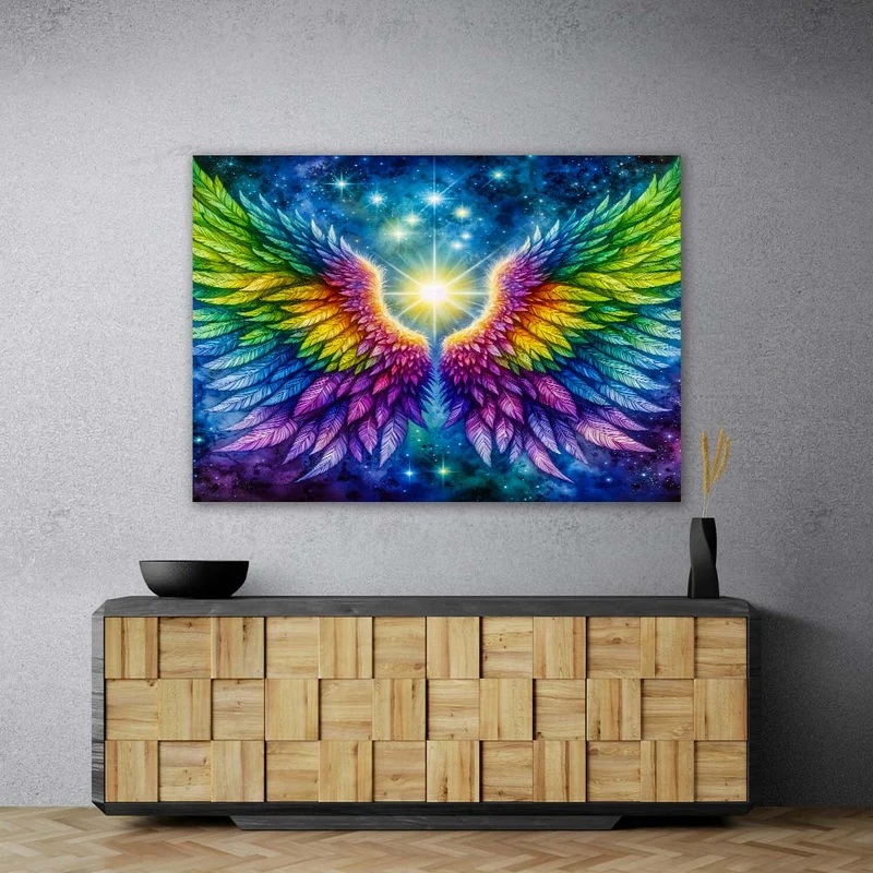 5D Diamond Painting – Regenbogenflügel des Lichts