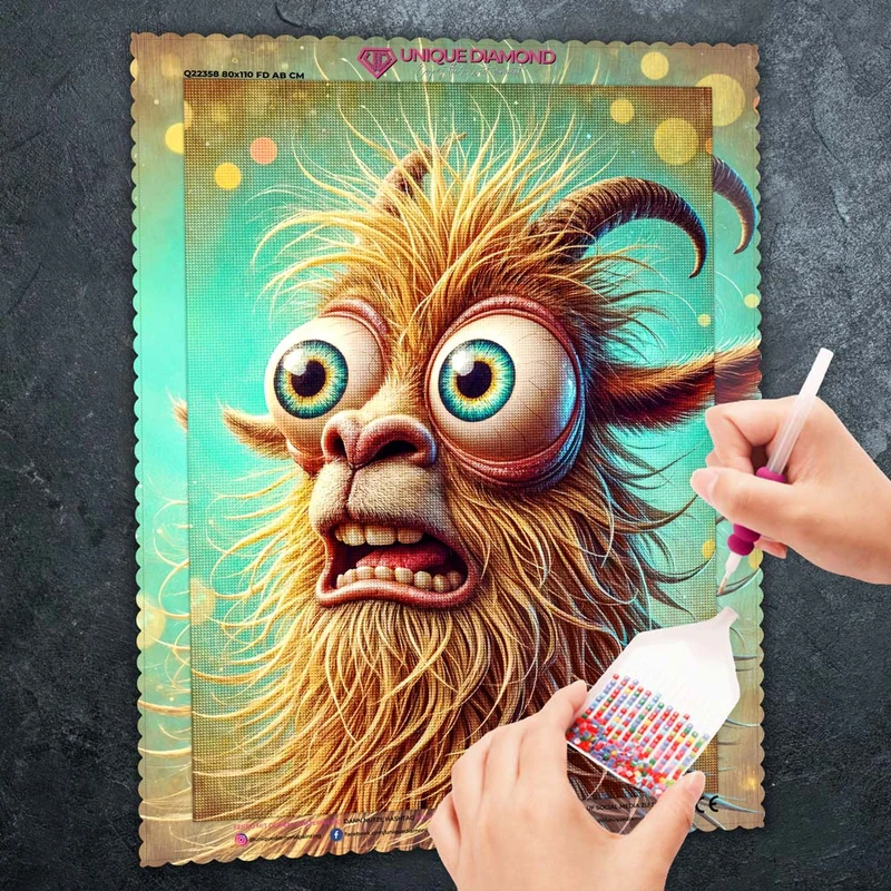 5D Diamond Painting – Glubschi, der verwirrte Waldgeist