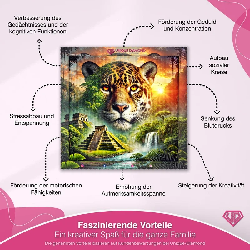 5D Diamond Painting – Der Wächter der Maya-Ruinen