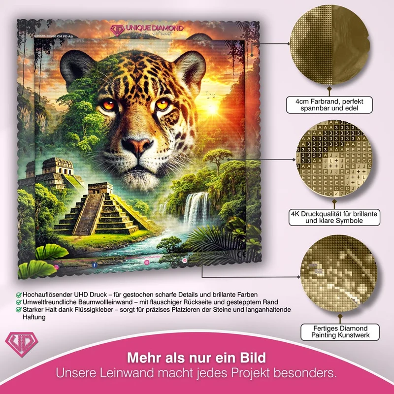 5D Diamond Painting – Der Wächter der Maya-Ruinen