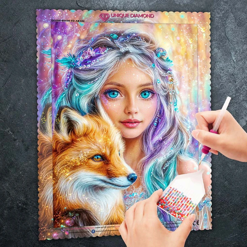 5D Diamond Painting – Feya & der funkelnde Fuchs