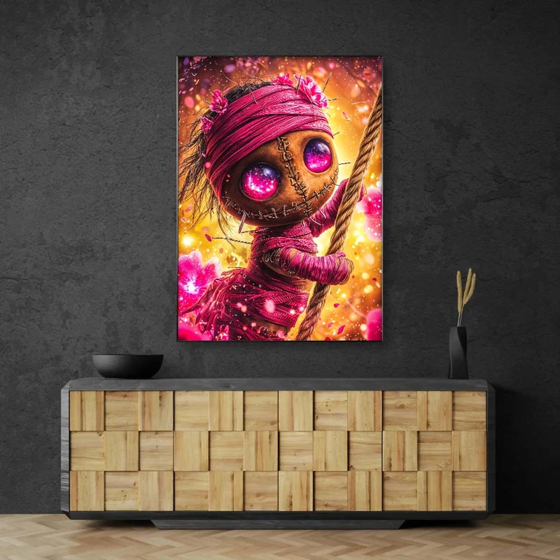 5D Diamond Painting – Violettauge Vimi auf Abenteuerreise