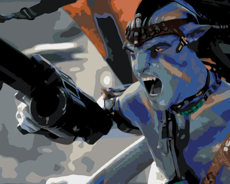 Diamond painting - AVATAR IM KAMPF (Avatar)