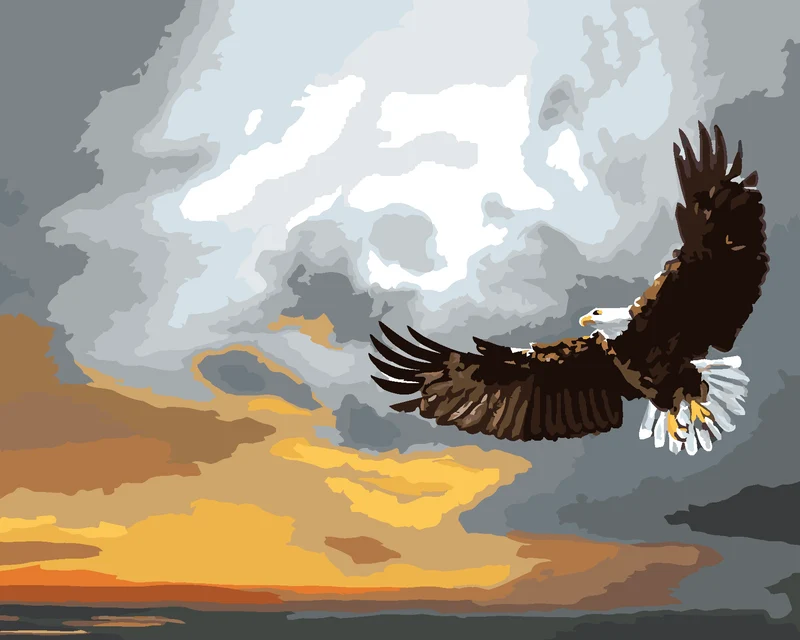 Diamond painting - ADLER IM STURM (D. RUSTY RUST)