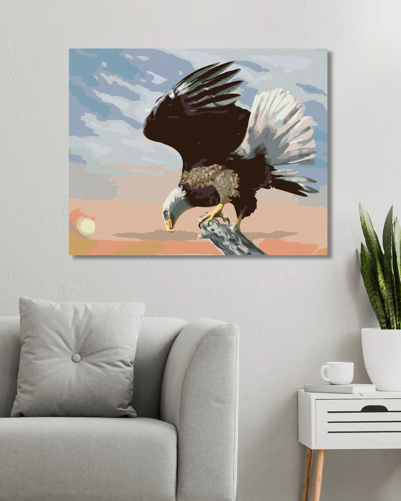 Diamond painting - ADLER IN DER DÄMMERUNG (D. RUSTY RUST)