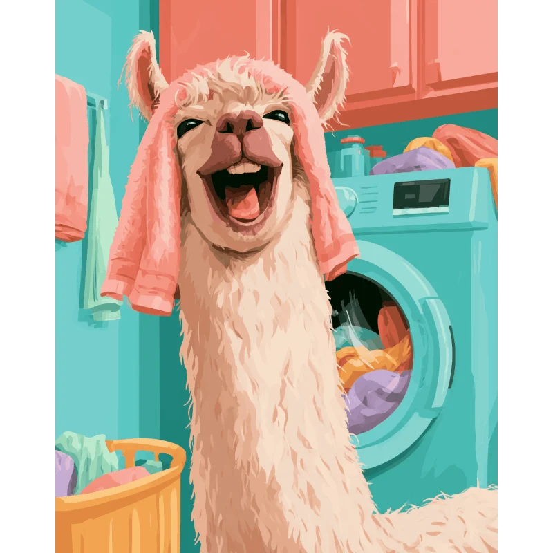 Waschtag-Lama