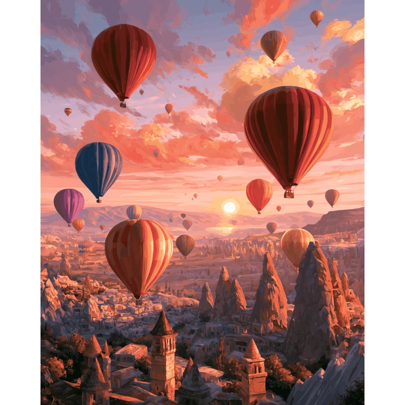 Ballons über Kappadokien